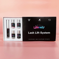 Kit Profesional Coreano para Lifting de Pestañas LiBeauty, Kit de Permanente de Pestañas con Etiqueta Privada Personalizada, Lociones Veganas para Lifting de Pestañas con Herramientas Nuevas