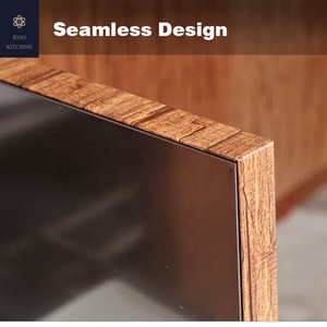Meubles de style design moderne prêts à monter armoires ensembles complets armoires de <span class=keywords><strong>cuisine</strong></span> modulaires à tiroirs en acier inoxydable à vendre - Product Image 5