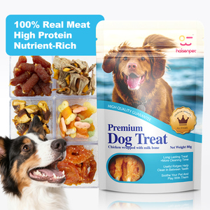 Golosinas para Mascotas Secadas al Aire con Cualquier Receta Personalizada, 80g, Premios de Entrenamiento, Bocadillos para Perros, Carne de Res, Pollo, Salmón, Atún, Pato, Varios Sabores - Product Image 1