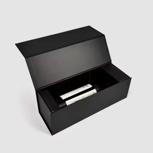 High-end Custom Waterproof UV Coating <b>Magnetic</b> Luxury Folding Paper Gift <b>Box</b> with Embossed Sponge Lining for Wine and Whiskey - Product Image 1