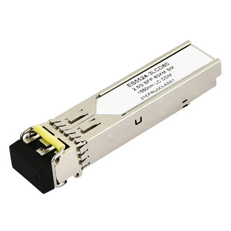 Fiber optik alıcı-verici SFP modülü tek modlu 2.5G 1550NM 80KM