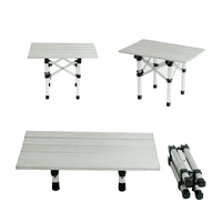 Onwaysports Table de camping pliante portable avec cadre en aluminium Petite table pliante d'extérieur