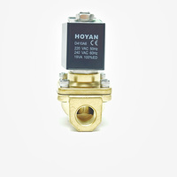 Katup Solenoid Hoyan PU-10 3/8in Orifice 10mm 10bar 2/2 Arah Tekanan Rendah untuk Udara, Oli, dan Air