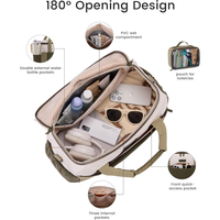 Petit sac de sport unisexe, avec grand porte-bouteille, style poche, sac de voyage portable pour le week-end avec compartiment à chaussures