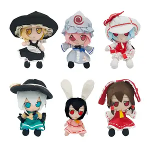 17-30cm Touhou đồ chơi sang trọng phim hoạt hình Touhou dự án plushies komeiji koishi hakurei reimu hon meirin Hata cosplay nhồi bông