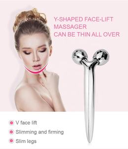 Massageador Facial Japonês em Forma de Y, Rolo Metálico 3D Rotativo 360 para o Rosto - Product Image 2