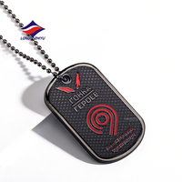 LZY 20 Jahre Maßgeschneidertes Design mit Ihrem Logo 2D Zinklegierung QR-Code Hundemarke Halskette Kette Vernickelt Weiche Emaille Namensanhänger mit Kette