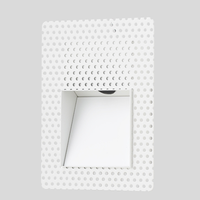 Lampe LED d'intérieur moderne à encastrer 3W IP30 avec détecteur de mouvement activé pour marcher, éclairage mural et d'escalier avec empreinte rectangulaire