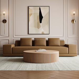 Ensemble de canapés modernes meubles ensembles de meubles de salon de luxe table basse ronde de luxe moderne - Product Image 1