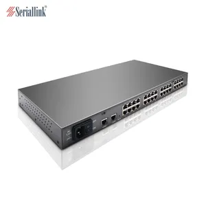 16 Port RS232 RS485 Ke Ethernet TCP/IP Converter Beberapa Perangkat Seri Server Switch Modbus Gateway