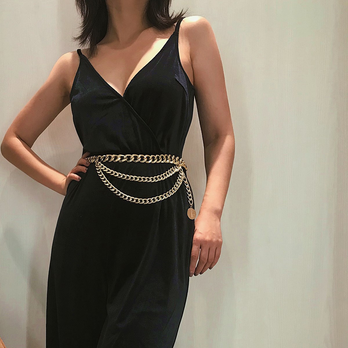 Европейская и американская Сексуальная цепочка с подвеской в стиле ретро, многослойная цепочка на талию с кисточками, аксессуары для одежды для дам