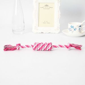 Jouets en corde pour chiens, nettoyage des dents, résistant aux morsures, jouet à mâcher pour animaux de compagnie, taille moyenne, couleur aléatoire, 30m x 60g - Product Image 2