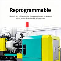 Tour de signalisation LED programmable USB RS485 Rouge Jaune Vert Blanc avec alarme sonore – Indicateur d'état pour machines industrielles