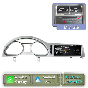 Radio Android para Auto de 10.25" con Estilo Original, 8G+128G, Reproductor de DVD, Carplay Inalámbrico para Audi Q7 2005-2015 LHD RHD - Product Image 4