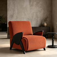 Fauteuil de salon moderne en tissu doux et confortable, fauteuil de détente, fauteuil simple durable et écologique pour le bureau, la chambre à coucher