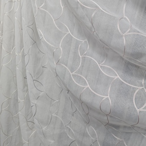 Nuevo diseño personalizado 100% poli boda encaje nupcial tul malla transparente bordado Floral tul encaje - Product Image 5