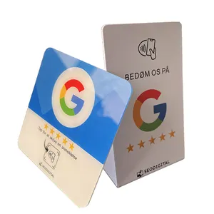 GoogleレビュータップnfcテーブルステッカーレストランテーブルディスプレイスタンドGoogleタグ215216 QRコードタップFacebookGoogleレビューカード