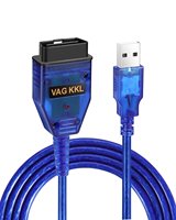 Escáner Automotriz Compatible con Audi VW SEAT Volkswagen VIMVIP VAG-COM KKL 409.1 OBD2 Cable USB