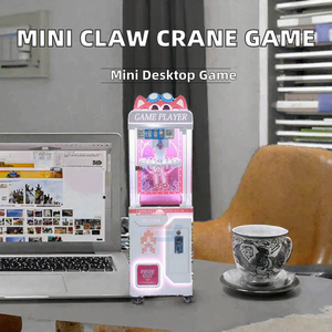 Mini Desk <b>Claw</b> Crane Arcade Coin Operated <b>Toy</b> Vending <b>Machine</b> Metal Prize Gift Cabinet for Game Room Mall - Product Image 2