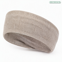 Bandeau en Lin Tricoté pour Femme 55% Lin 45% Coton Biologique 220GSM Respirant Large Extensible Écologique Bandana Turban Personnalisé OEM