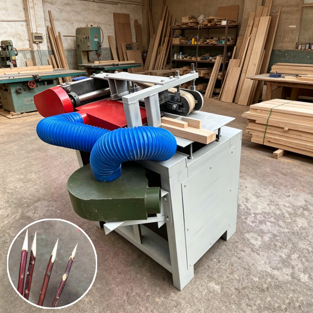 Factory Direct Sales Wooden Match Stick Making Machine Sharpening Device Stick Burr-free Grinder for Wood Product Processing
