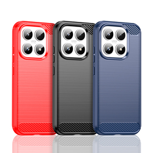 Pour <span class=keywords><strong>Xiaomi</strong></span> 17 étui en Fiber de carbone motif élégant brossé mat TPU Silicone souple pare-chocs housse de téléphone portable pour <span class=keywords><strong>Xiaomi</strong></span> 17 <span class=keywords><strong>Pro</strong></span> - Product Image 1