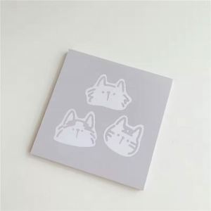 Notes autocollantes personnalisées sur le thème des animaux, 3*3 pouces ou taille personnalisée, papeterie autocollante, notes autocollantes personnalisées mignonnes de dessins animés pour étudiants, autocollantes - Product Image 4