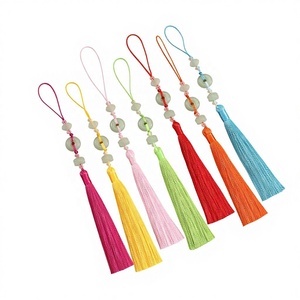 Frange in poliestere all'ingrosso con fibbia Ping An per Hanfu, Qipao, colletti pressati, lanterne, ciondoli per auto, accessori di abbigliamento - Product Image 2