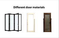 Diseño Moderno, Nuevo, Antipinzamiento, Certificado CE, Vidrio Templado Doble, Impermeable, Plegable de Aluminio para Uso en Exteriores