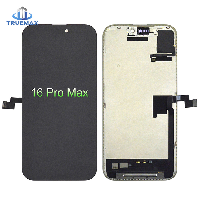 Layar ekran lcd complete for iphone 16 pro max 16plus promax 16pro oled screen replacement original gx soft oled