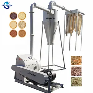 Home Use Grain Pulverizer Machine Wood Material Rice Husk Hammer Mill Crusher Price