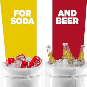Vaso Enfriador de Cerveza Inflable de 17.5 Pulgadas, Enfriador Flotante para Cerveza, Cubo de Hielo Portátil para Exteriores, Enfriador de Cerveza para Fiestas en la Playa y la <span class=keywords><strong>Piscina</strong></span> - Product Image 2