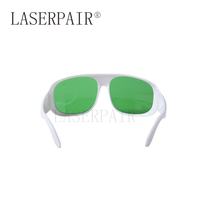 Lunettes de sécurité laser certifiées CE EN207 LASERPAIR, monture intégrale TR90, lentille en polycarbonate à 30% de transmission, échange de lentilles pour 635 nm