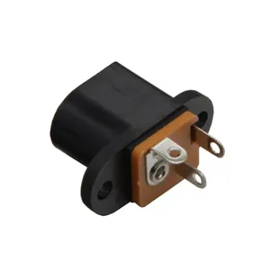 DC017 DC-017 DC Female Power Socket 5.5ミリメートル * 2.1ミリメートルWith Ear Screw Hole 5.5*2.1MM DC Socket Adapter Connector Jack