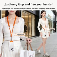 Cordon de téléphone portable bandoulière avec logo personnalisable, sensation haut de gamme, design anti-perte et antivol