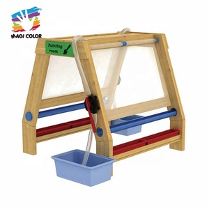 Chevalet d'art en bois pour enfants-Station de dessin réglable à 4 côtés avec effaçable à sec et jouet de créativité éducative <span class=keywords><strong>tableau</strong></span> noir W12B248 - Product Image 2