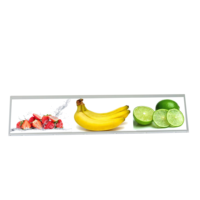 Écran LCD étiré ultra-large 14,4 pouces pour étagère de supermarché, taille de l'écran 497,9*158,9 mm, machine publicitaire Android / HDM1