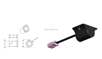 Interrupteur tactile basse tension 12V 24V avec variateur, filaire, contrôle centralisé par capteur LED pour armoire, placard, bande lumineuse, en plastique FREE-78D-23