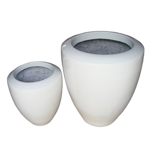 Juego de macetas y jardineras, 2 uds., bajo MOQ, decoración ecológica para el hogar, macetas de jardín de fibra de vidrio de tamaño personalizado - Product Image 3