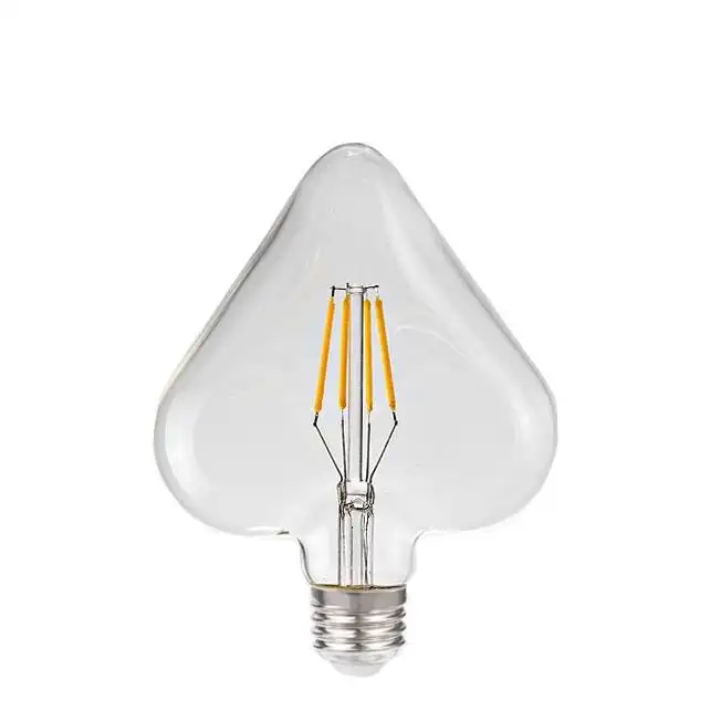 B22 lampada edison cuore cristallo multi forma casa giardino decorativo illuminazione natalizia filamento 3d g125 lampadine a led
