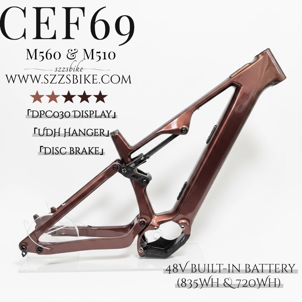 Cadre de vélo électrique marron