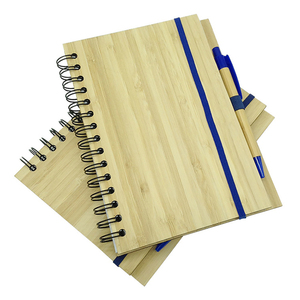 Carnet à spirales quotidien personnalisé, écologique, en bambou naturel, pour étudiants, planificateur - Product Image 6