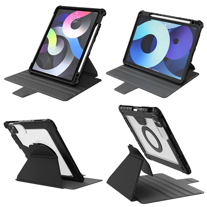 Casing Tablet Nillkin, Casing Tablet Kulit dengan Slot Pena, Pelindung Magnetis Tahan Benturan untuk Ipad 11 Inci untuk Ipad Pro 2022