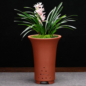 Pots à orchidées créatifs en argile violette en gros, Vases spéciaux en Zisha pour Clivia, Pothos vert, et plantes de bureau - Product Image 3