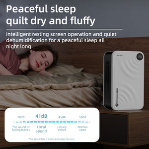 Deshumidificador Eléctrico <span class=keywords><strong>de</strong></span> Gran Capacidad RX02, 2.4L/750ml/día, para Áreas <span class=keywords><strong>de</strong></span> 20-40m2, con Luz Ambiental RGB y Temporizador, para Uso Doméstico - Product Image 5