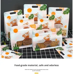 <span class=keywords><strong>Sac</strong></span> d'emballage en plastique imprimé personnalisé avec votre propre logo pour l'emballage alimentaire, sachet debout avec fermeture éclair, sacs refermables - Product Image 5