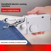Kit de couture électrique portable pour la maison, machine à coudre miniature multifonctionnelle, écologique, en plastique, pour le bricolage