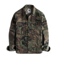 Blouson Bomber Homme en Coton 100% Séchage Rapide, Coupe Ample, Design Tendance Personnalisé, Camouflage Chasse Automne, Vente en Gros
