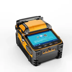 Profesyonel optik fiber fusion splicer üreticisi altı motorlar ark füzyon ekleme makinesi optik fusion splicer