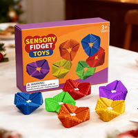 Jouets sensoriels personnalisés en silicone silencieux, cube à textures, jouets apaisants pour l'autisme, l'anxiété, le TDAH, jouets sensoriels pour la concentration en classe